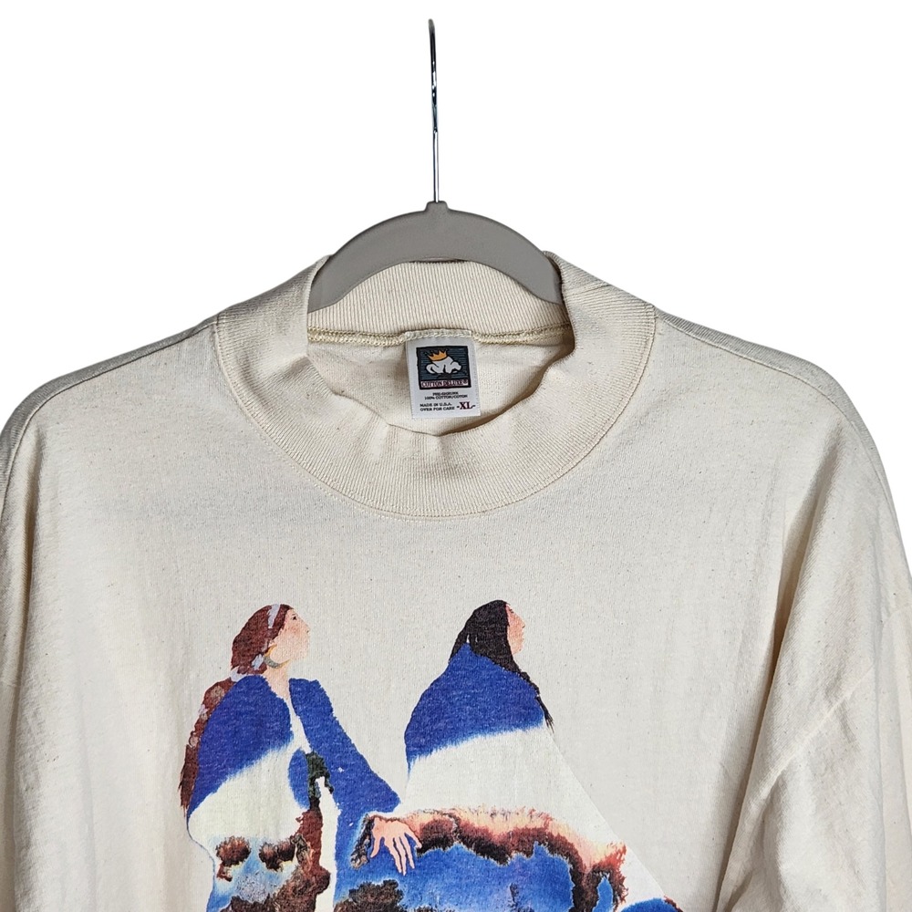 Vintage Native Art Shirt Mens XL Wearing the World Robes Carol Grigg Long Sleeve - Picture 3 of 12